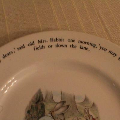 LOT #330: HUGE Wedgewoodâ„¢ Beatrix Potter Peter Rabbit Theme China Set