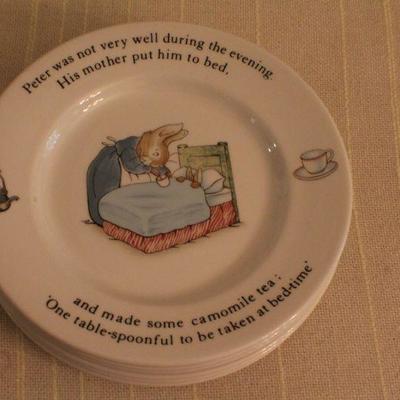 LOT #330: HUGE Wedgewoodâ„¢ Beatrix Potter Peter Rabbit Theme China Set