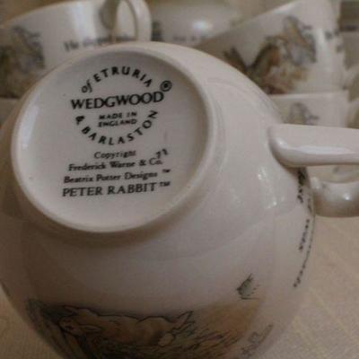LOT #330: HUGE Wedgewoodâ„¢ Beatrix Potter Peter Rabbit Theme China Set