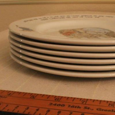 LOT #330: HUGE Wedgewoodâ„¢ Beatrix Potter Peter Rabbit Theme China Set