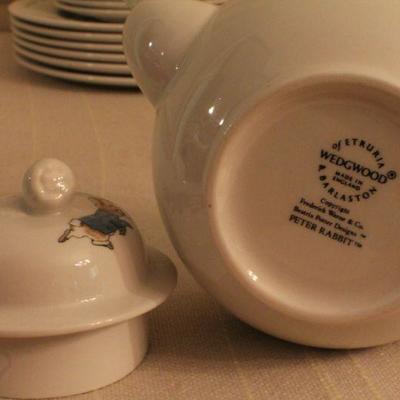 LOT #330: HUGE Wedgewoodâ„¢ Beatrix Potter Peter Rabbit Theme China Set