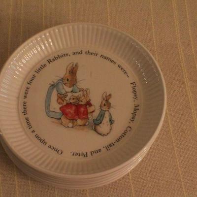 LOT #330: HUGE Wedgewoodâ„¢ Beatrix Potter Peter Rabbit Theme China Set
