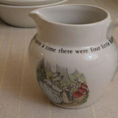 LOT #330: HUGE Wedgewoodâ„¢ Beatrix Potter Peter Rabbit Theme China Set