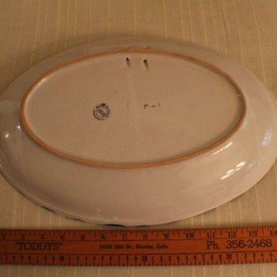 LOT #332: Large VIETRIâ„¢ Made in Italy Handpainted Sealife Dish Set