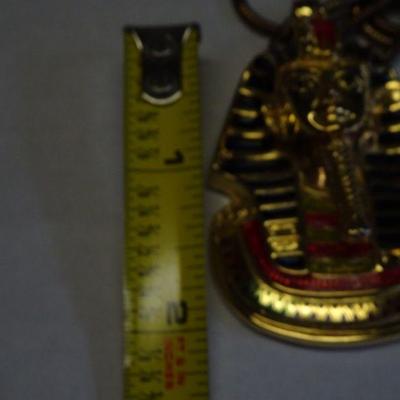 Egyptian God Tourist Pendant, Gold Tone, Great Costume Accent 
