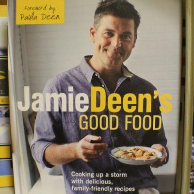 LOT #335: (4) Assorted Hardback Cookbooks ( Jamie Deen, Tyler Florence, etc.)