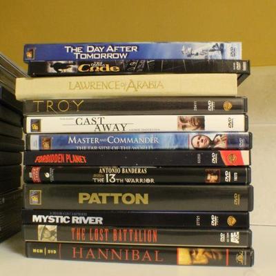LOT #337: Large DVD Collection #2 (Troy, LOST Box Set Season 1, Contact, Patton and MORE)