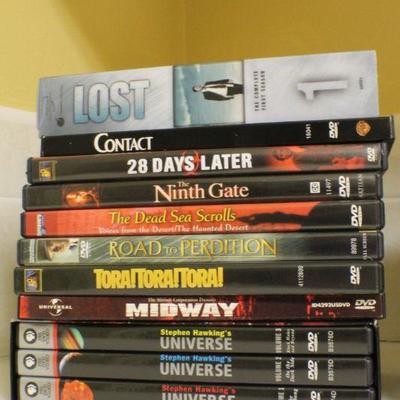 LOT #337: Large DVD Collection #2 (Troy, LOST Box Set Season 1, Contact, Patton and MORE)