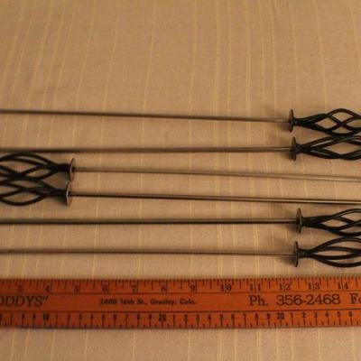 LOT #339: Set of Ornate Skewers (6 Total)