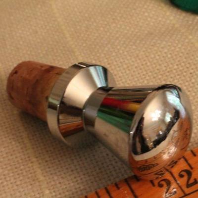 LOT #341: Assortment of Wine Stops w/ Seal Razor