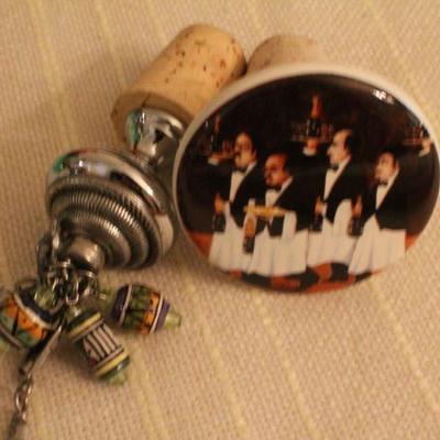 LOT #341: Assortment of Wine Stops w/ Seal Razor