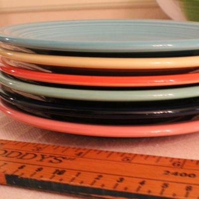 LOT #342: HUGE Mid Century Modern FIESTAâ„¢ Colorful Dinnerware Set