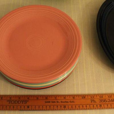 LOT #342: HUGE Mid Century Modern FIESTAâ„¢ Colorful Dinnerware Set
