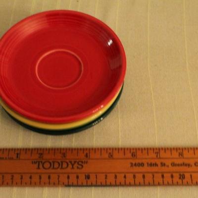 LOT #342: HUGE Mid Century Modern FIESTAâ„¢ Colorful Dinnerware Set