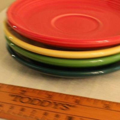 LOT #342: HUGE Mid Century Modern FIESTAâ„¢ Colorful Dinnerware Set