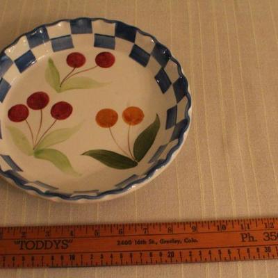 LOT #343: (2) Vintage Ceramic Pie Plates (Portmeirionâ„¢ included)