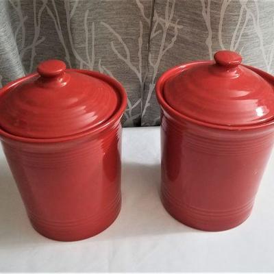 Lot #44  Two Contemporary FIESTA Canisters