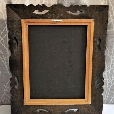 Lot #45  Kitchsy Jesus on Black Velvet Picture