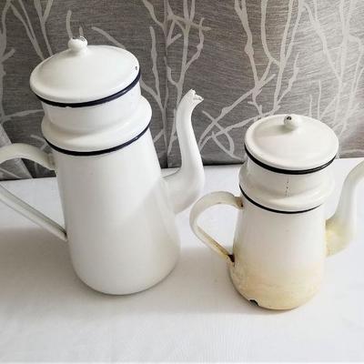 Lot #52  Lot of Two vintage French coffee pots