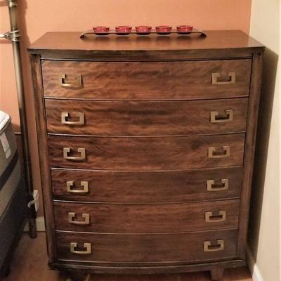Lot #55  Mid-Century Modern Chest of Drawers - Dixie Furniture Company