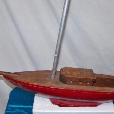 vintage toy sailboat