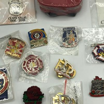 Lot of Firefighter Collectible Pins