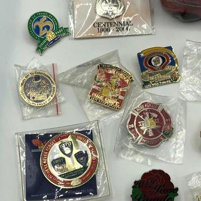 Lot of Firefighter Collectible Pins
