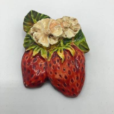 Vintage Strawberry Pin