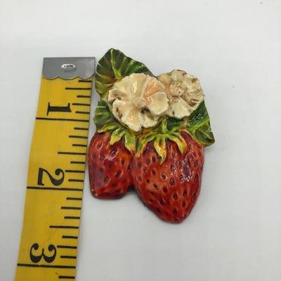 Vintage Strawberry Pin