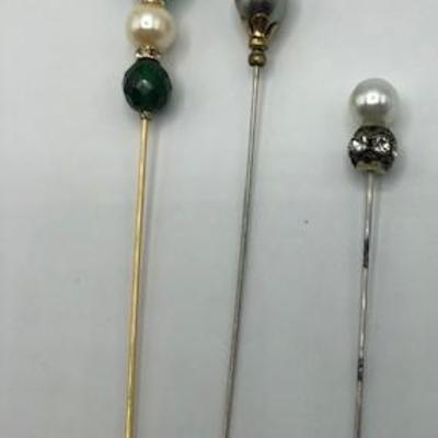 Three Decorative Hat Pins