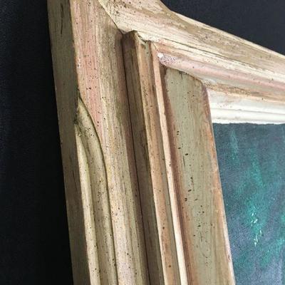 Large Mid Century Original Signed Acrylic on Canvas Dahlberg Lot 206j