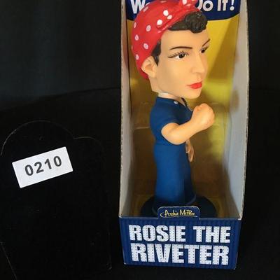 Rosie the Riveter Bobble Head Doll New In Box Lot # 210