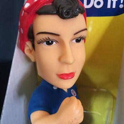 Rosie the Riveter Bobble Head Doll New In Box Lot # 210