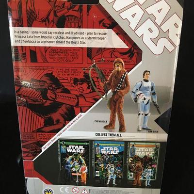 Star Wars #3 Hasbro 2006 New in Box Chewbacca & Han Solo Lot # 213