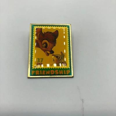 Disney & USPS Enamel Bambi Stamp Pin