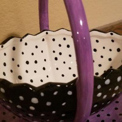 LOT #32: Vintage Department 56 Polka Dot Set