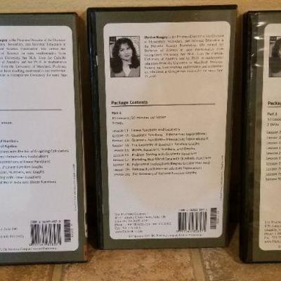 LOT #38: THE GREAT COURSES Algebra 1 3-Part Series Homeschool Supplement