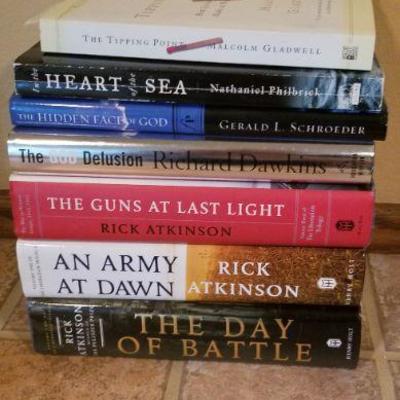 LOT #40: Bundle of Assorted Books (An Army At Dawn, ....)