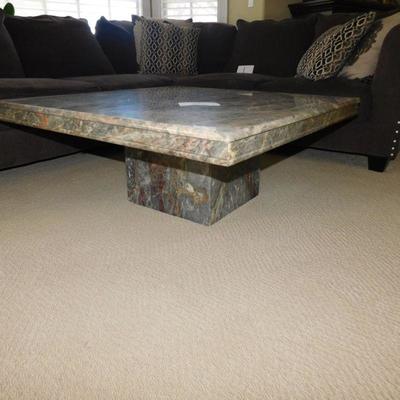 Lot 2 heavy marble coffee table