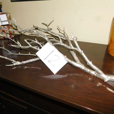 Lot 12 metal candle holder holder in the shape of a branch