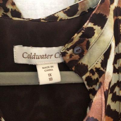 Lot of 3 Coldwater Creek Ladies Button tops all 1X Lot 173