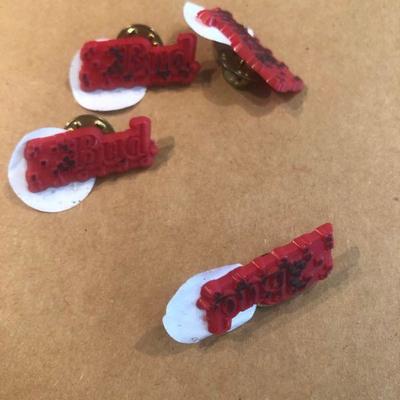 Plastic Budweiser pins and more