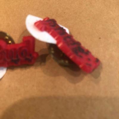 Plastic Budweiser pins and more