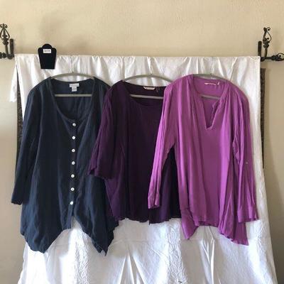 Lot of 3 Soft Surroundings Ladies Tops Lot 175