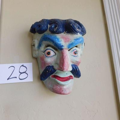 Lot 28 decorative mask