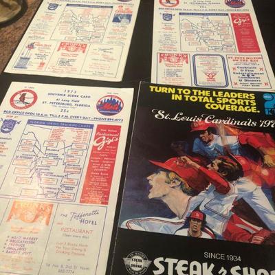 St Louis Cardinals score cards