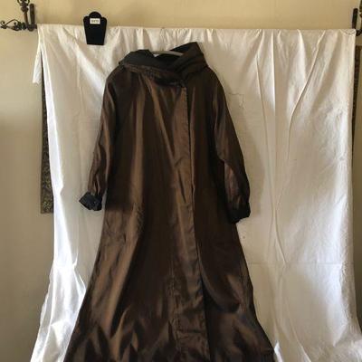 Synthetic Rain Coat by Mycra Pac Now Full-length duster lot # 177 