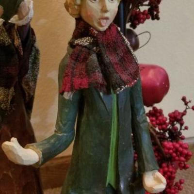 LOT #45: Vintage Christmas Deco Light Pole w/ 4 Carolers