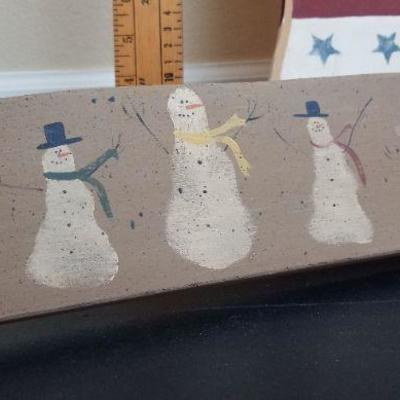 LOT #46: Pair of Vintage Christmas Hanging Deco by Chestnut Lane Creations