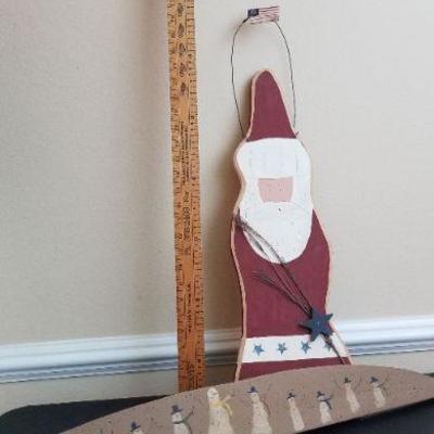 LOT #46: Pair of Vintage Christmas Hanging Deco by Chestnut Lane Creations